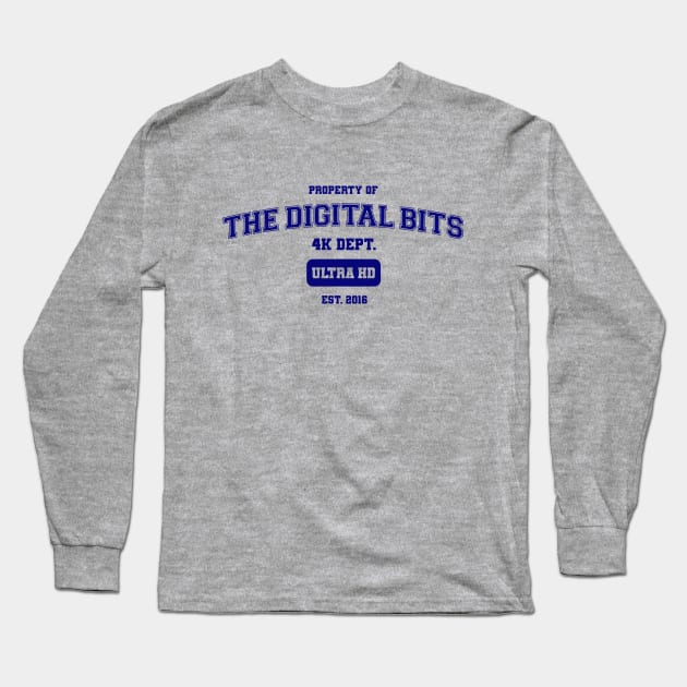 The Digital Bits 4K Athletics - Blue on Light Long Sleeve T-Shirt by TheDigitalBits